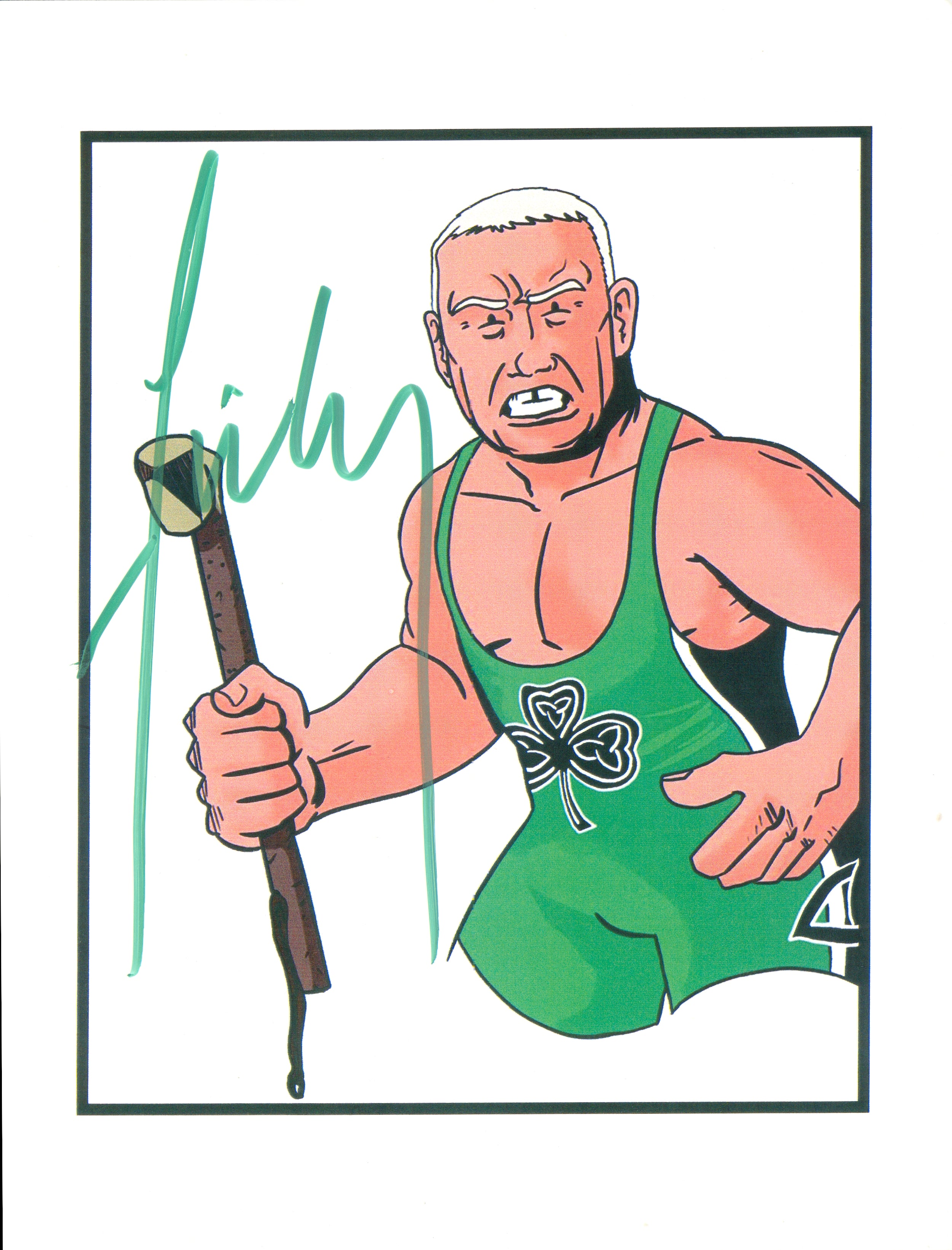 Finlay Fit Finlay signed 8x10 Art Photo – Signed By Superstars