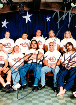 Edge, Cactus Jack, Billy Gunn & Big Show multi-signed 8x12 Photo