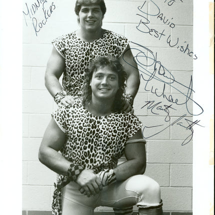 Midnight Rockers - Shawn Michaels & Marty Jannetty dual signed 8x10 Photo (w/ Beckett)
