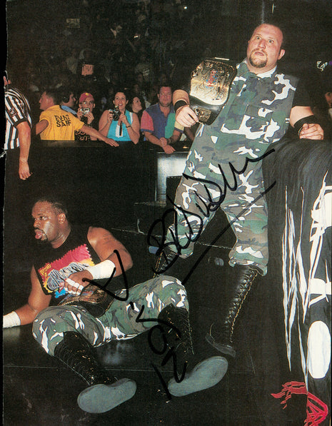 Dudley Boys - Bubba & D-von signed Magazine Page