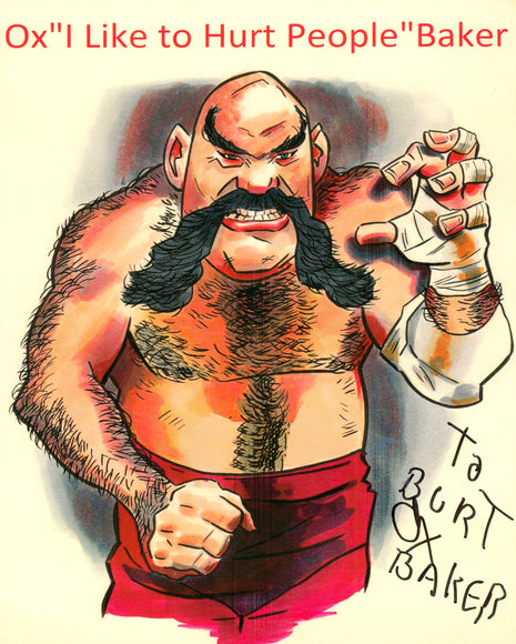 Ox Baker signed 8x10 Photo