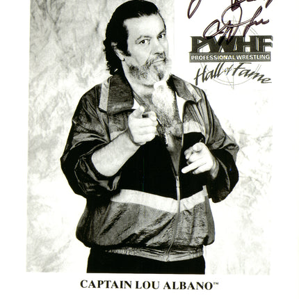 Captain Lou Albano signed 8x10 Photo