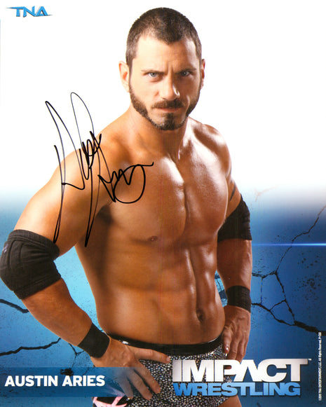 Austin Aries signed 8x10 Photo