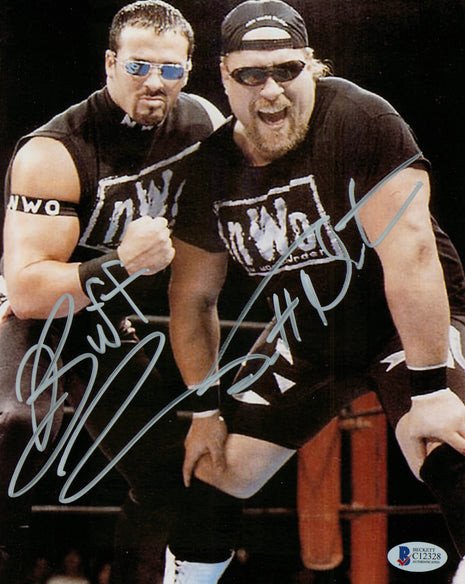 Buff Bagwell & Scott Norton dual signed 8x10 Photo (w/ Beckett)