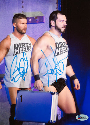 Bobby Roode & Austin Aries dual signed 8x10 Photo (w/ Beckett)