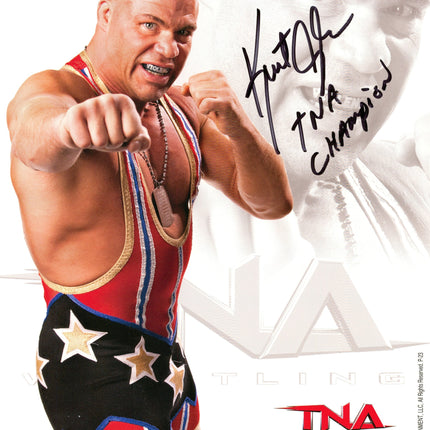 Kurt Angle signed 8x10 Photo (w/ Beckett)