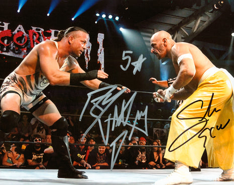 Sabu & Rob Van Dam dual signed 8x10 Photo