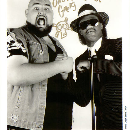 One Man Gang & Slick dual signed 8x10 Photo