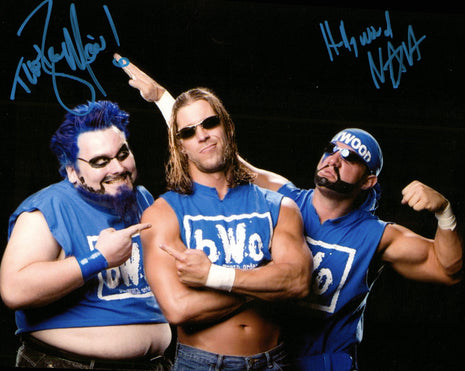 bWo - Blue Meanie & Hollywood Nova dual signed 8x10 Photo