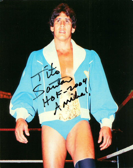 Tito Santana signed 8x10 Photo