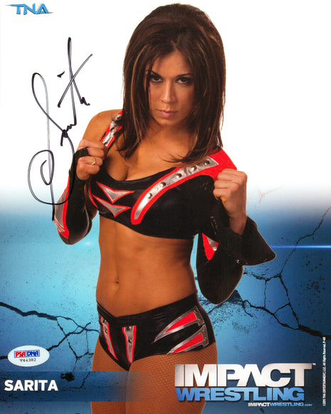 Sarita signed 8x10 Photo (w/ PSA)