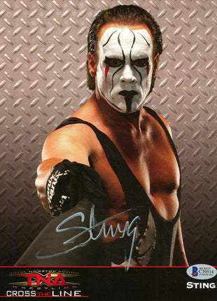 Sting signed 8x10 Photo (w/ Beckett)