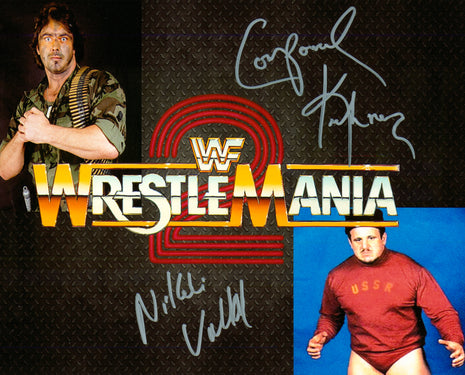 Nikolai Volkoff & Corporal Kirchner dual signed 8x10 Photo