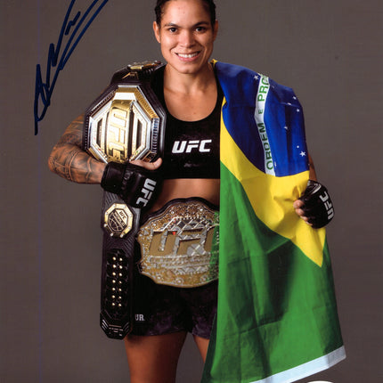 Amanda Nunes signed 8x10 Photo (w/ JSA)
