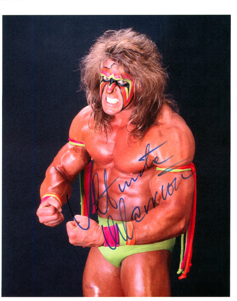 Ultimate Warrior signed 8x10 Photo