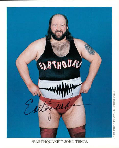 Earthquake (John Tenta) signed 8x10 Photo (w/ Beckett)