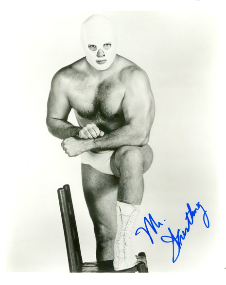 Mr Wrestling signed 8x10