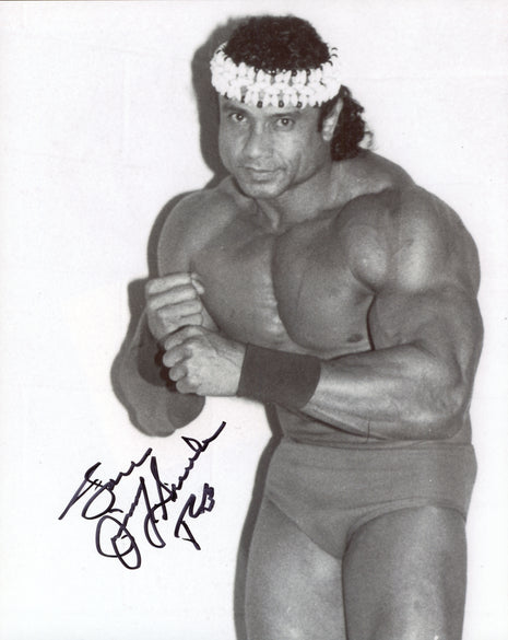 Jimmy Snuka signed 8x10 Photo