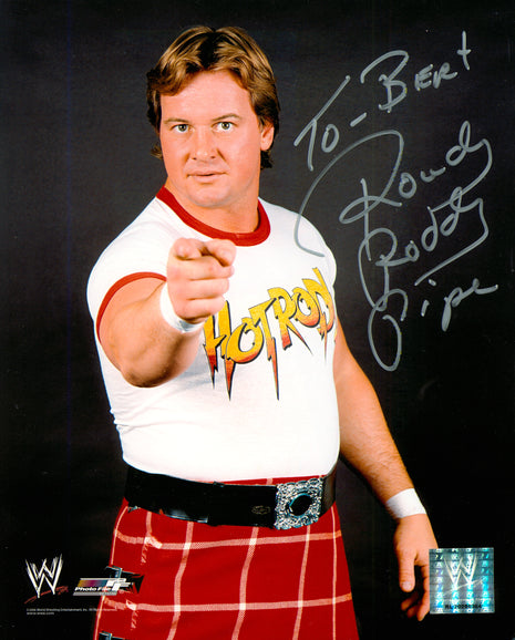 Rowdy Roddy Piper signed 8x10 Photo