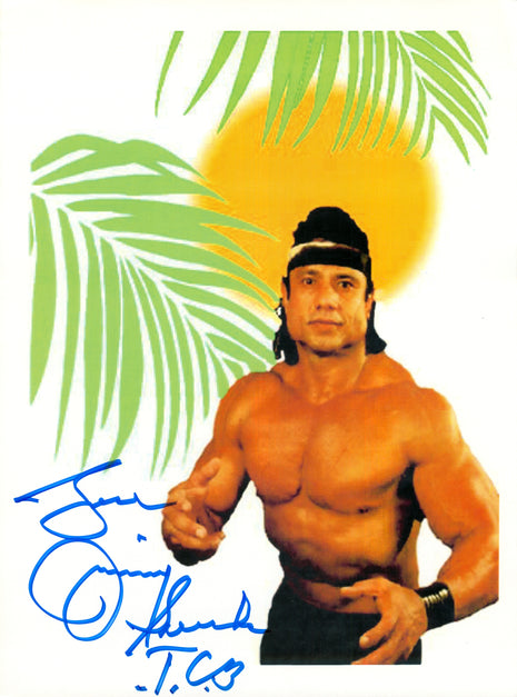 Jimmy Snuka signed 8x10 Photo