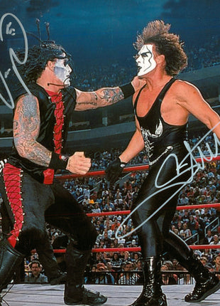 Sting & Vampiro dual signed 8x10 Photo