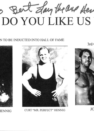 Larry Hennig signed 8x10 Photo