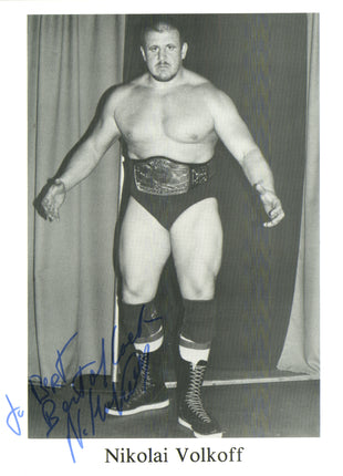 Nikolai Volkoff signed 8x10 Photo