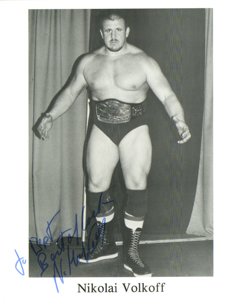 Nikolai Volkoff signed 8x10 Photo