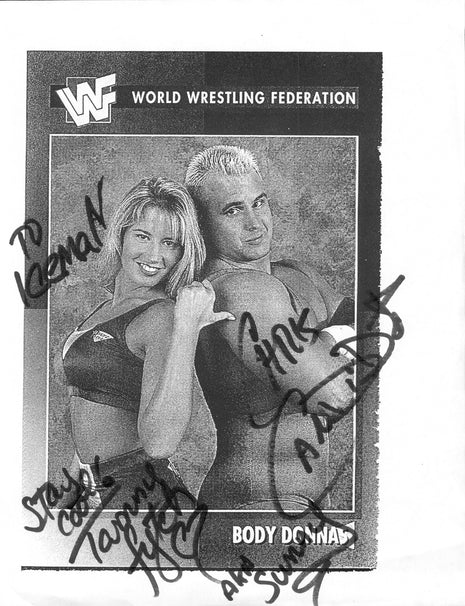Foto de 8x10 firmada por Tammy Sytch (Sunny) y Chris Candido