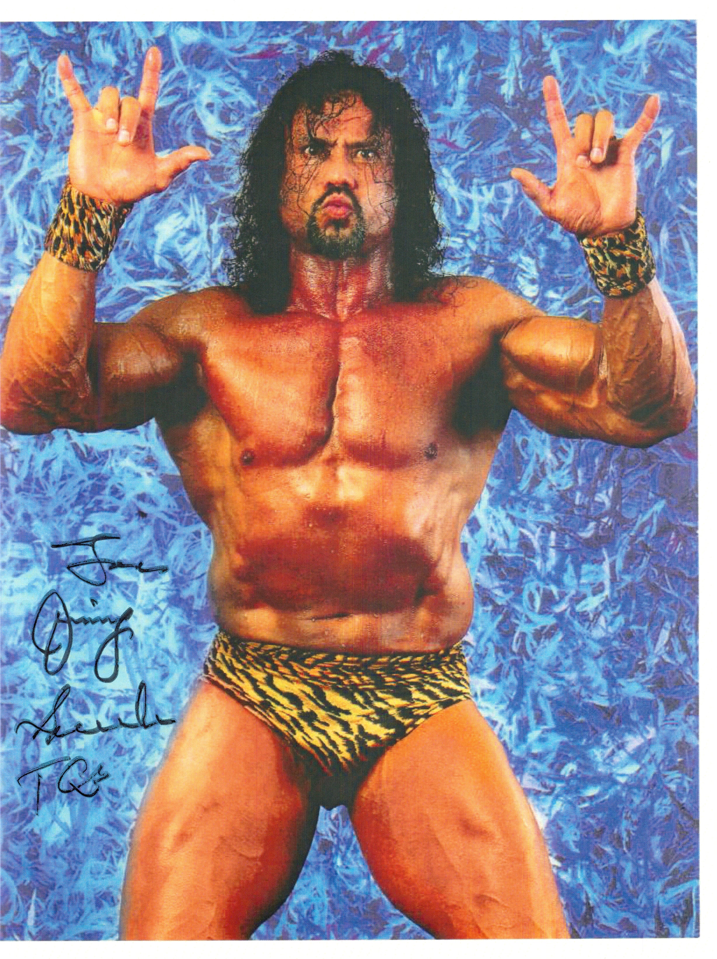 Jimmy Snuka signed 8x10 Photo Signed By Superstars