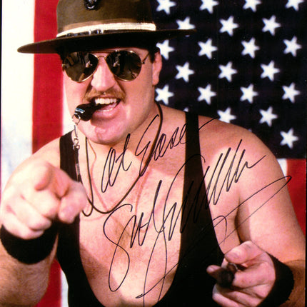 Sgt Slaughter signed 8x10 Photo