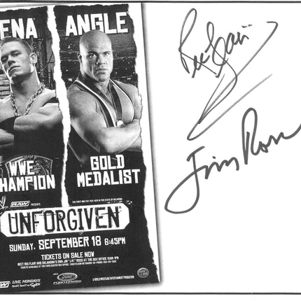 Ric Flair & Jim Ross dual signed 8x10 Photo