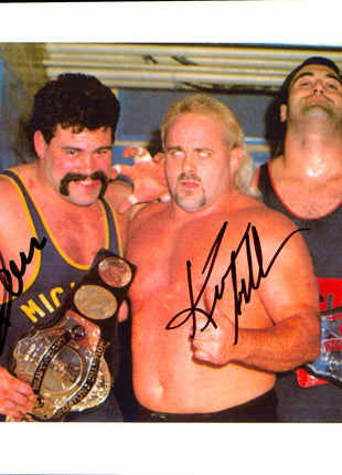 Kevin Sullivan, Rick Steiner & Mike Rotunda triple signed 8x10 Photo