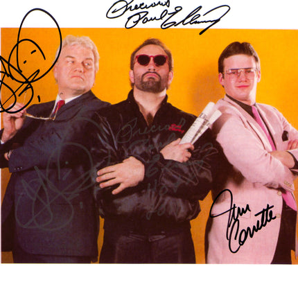 Jim Cornette, Paul Ellering & JJ Dillon triple signed 8x10 Photo