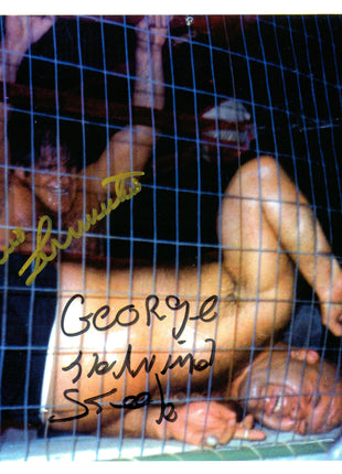 Bruno Sammartino & George Steele signed 8x10 Photo