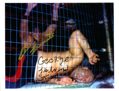 Bruno Sammartino & George Steele signed 8x10 Photo