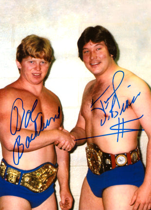 Bob Backlund & Ted DiBiase dual signed 8x10 Photo