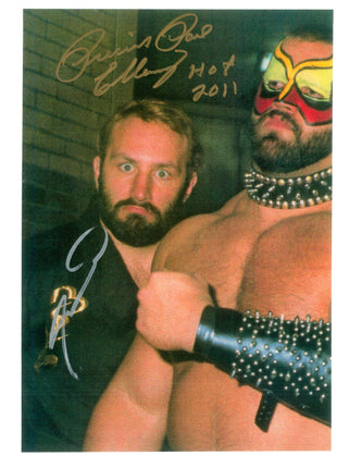 Roadwarrior Animal & Paul Ellering dual signed 8x10 Photo