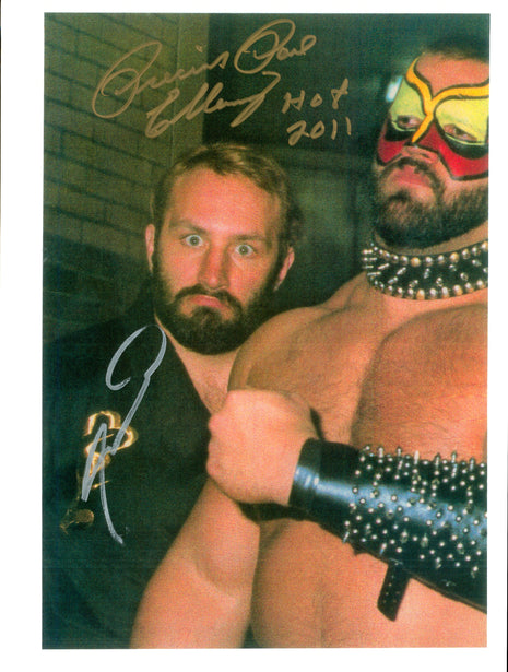 Roadwarrior Animal & Paul Ellering dual signed 8x10 Photo