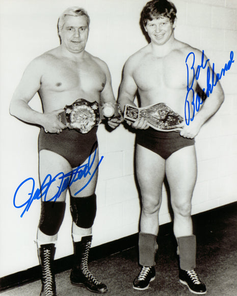 Bob Backlund & Pat Patterson dual signed 8x10 Photo