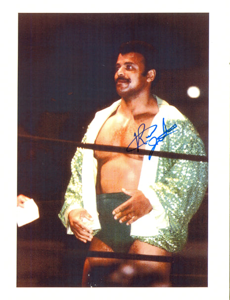 Rocky Johnson signed 8x10 Photo