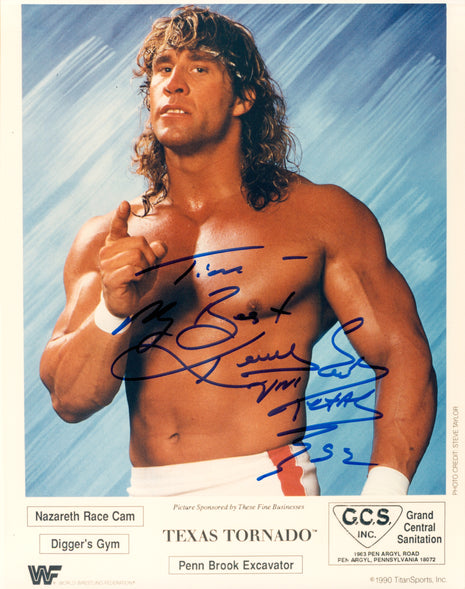 Kerry Von Erich signed 8x10 Photo (w/ JSA)