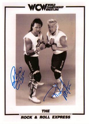 Rock & Roll Express - Ricky Morton & Robert Gibson dual signed 8x10 Photo