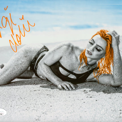 Gigi Dolin signed Metallic 8x10 Photo (w/ JSA)