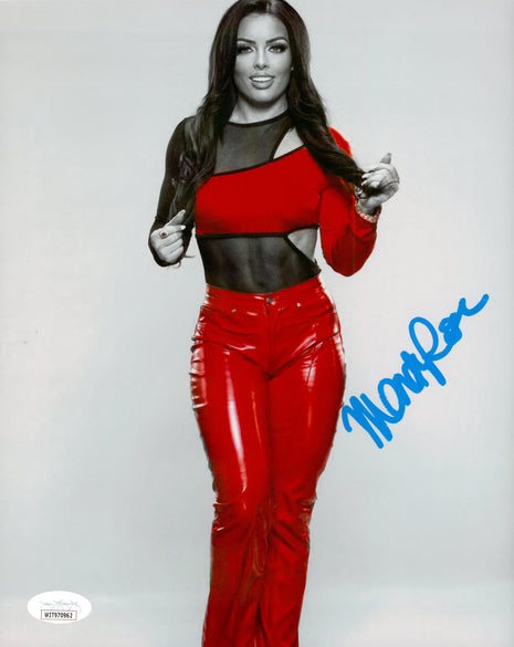 Mandy Rose signed Metallic 8x10 Photo (w/ JSA)