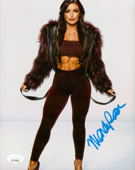 Mandy Rose signed Metallic 8x10 Photo (w/ JSA)