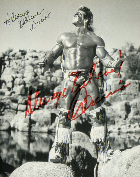 Ultimate Warrior signed 8x10 Photo