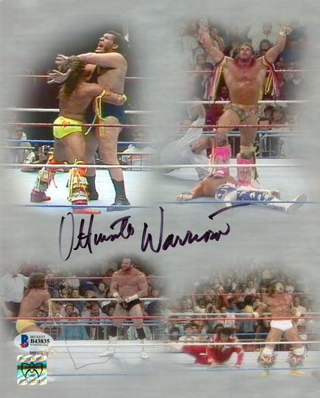 Ultimate Warrior signed 8x10 Photo (w/ Beckett)