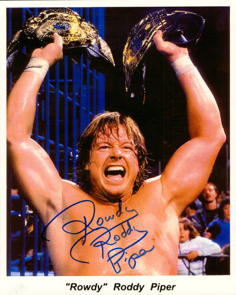 Rowdy Roddy Piper signed 8x10 Photo