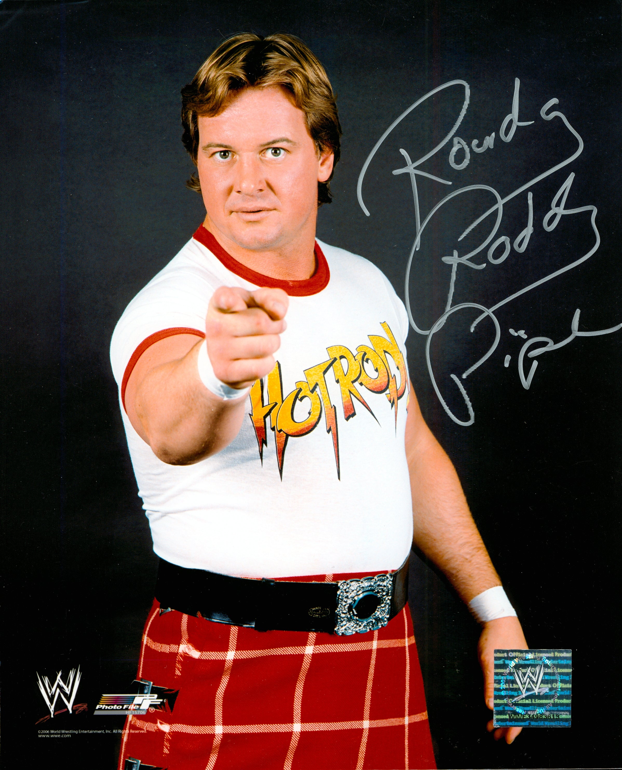 Rowdy Roddy Piper signed 8x10 Photo – Signed By Superstars